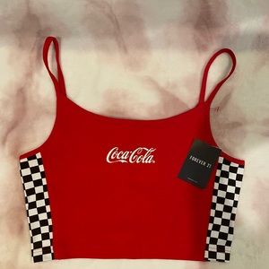 Coca-cola x forever 21 crop top